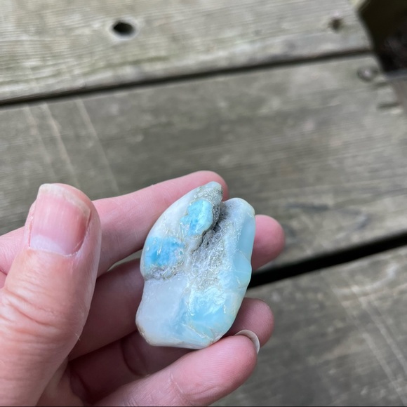 Larimar Gemstone Tumbled Rare Stone - Picture 12 of 16